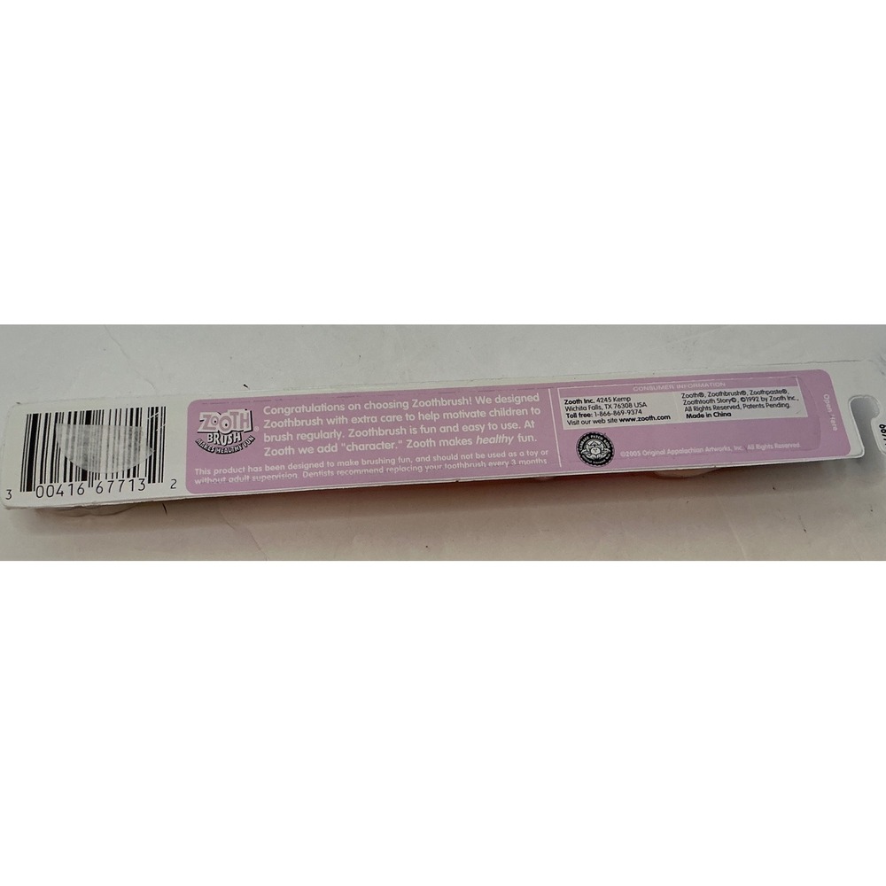 Cabbage Patch Kids Y2K Toothbrush Zooth Pink Strawberry Character Soft NWT - Picture 4 of 8